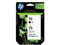 HP 74/75 - 2-pack - color (cyan, magenta, yellow), pigmented black