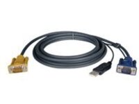 Tripp Lite 19ft USB Cable Kit for KVM Switch 2-in-1 B020 / B022 Series KVMs 19' - video / USB cable - 5.79 m