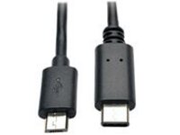 Tripp Lite 6ft USB 2.0 Hi-Speed Cable Micro-B Male to USB Type-C USB-C Male 6'