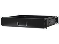 Intellinet 19" Drawer Shelf, 2U, Shelf Depth 350mm, Max 30kg, Black, Three Year Warranty