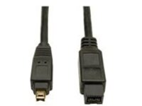 Tripp Lite 6ft Hi-Speed FireWire IEEE Cable-800Mbps with Gold Plated Connectors 9pin/4pin M/M 6'