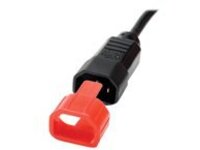 Tripp Lite PDU Plug Lock Connector C14 Power Cord to C13 Outlet Red 100pk