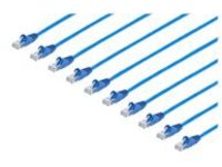 StarTech.com 6ft CAT6 Ethernet Cable, 10 Gigabit Snagless RJ45 650MHz 100W PoE Patch Cord, CAT 6 10GbE UTP Network Cable w/Strain Relief, Blue, Fluke Tested/UL Certified Wiring, 10 Pack