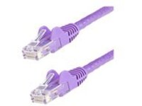 StarTech.com 10ft CAT6 Ethernet Cable, 10 Gigabit Snagless RJ45 650MHz 100W PoE Patch Cord, CAT 6 10GbE UTP Network Cable w/Strain Relief, Purple, Fluke Tested/Wiring is UL Certified/TIA