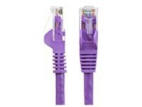 StarTech.com 75ft CAT6 Ethernet Cable, 10 Gigabit Snagless RJ45 650MHz 100W PoE Patch Cord, CAT 6 10GbE UTP Network Cable w/Strain Relief, Purple, Fluke Tested/Wiring is UL Certified/TIA