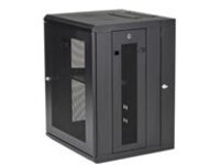 StarTech.com 15U 19" Wall Mount Network Cabinet, 16" Deep Hinged Locking IT Network Switch Depth Enclosure, Assembled Vented Computer Equipment Data Rack with Shelf & Flexible Side Panels