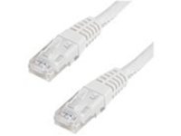 StarTech.com 15ft CAT6 Ethernet Cable, 10 Gigabit Molded RJ45 650MHz 100W PoE Patch Cord, CAT 6 10GbE UTP Network Cable with Strain Relief, White, Fluke Tested/Wiring is UL Certified/TIA