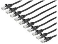 StarTech.com 6ft CAT6 Ethernet Cable, 10 Gigabit Snagless RJ45 650MHz 100W PoE Patch Cord, CAT 6 10GbE UTP Network Cable w/Strain Relief, Black, Fluke Tested/UL Certified Wiring, 10 Pack