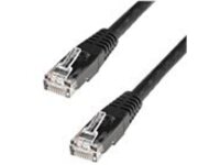 StarTech.com 7ft CAT6 Ethernet Cable, 10 Gigabit Molded RJ45 650MHz 100W PoE Patch Cord, CAT 6 10GbE UTP Network Cable with Strain Relief, Black, Fluke Tested/Wiring is UL Certified/TIA