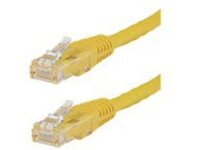 Startech 15ft CAT6 Ethernet Cable, 10 Gigabit Molded RJ45 650MHz 100W PoE Patch Cord, CAT 6 10GbE UTP Network Cable with Strain Relief, Yellow, Wiring is UL Certified/TIA