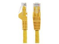 StarTech.com 35ft CAT6 Ethernet Cable, 10 Gigabit Snagless RJ45 650MHz 100W PoE Patch Cord, CAT 6 10GbE UTP Network Cable w/Strain Relief, Yellow, Fluke Tested/Wiring is UL Certified/TIA