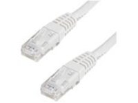 StarTech.com 2ft CAT6 Ethernet Cable, 10 Gigabit Molded RJ45 650MHz 100W PoE Patch Cord, CAT 6 10GbE UTP Network Cable with Strain Relief, White, Fluke Tested/Wiring is UL Certified/TIA