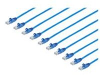 StarTech.com 25ft CAT6 Ethernet Cable, 10 Gigabit Snagless RJ45 650MHz 100W PoE Patch Cord, CAT 6 10GbE UTP Network Cable w/Strain Relief, Blue, Fluke Tested/UL Certified Wiring, 10 Pack