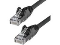 StarTech.com 50ft CAT6 Ethernet Cable, 10 Gigabit Snagless RJ45 650MHz 100W PoE Patch Cord, CAT 6 10GbE UTP Network Cable w/Strain Relief, Black, Fluke Tested/Wiring is UL Certified/TIA