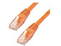 StarTech.com 35ft CAT6 Ethernet Cable, 10 Gigabit Molded RJ45 650MHz 100W PoE Patch Cord, CAT 6 10GbE UTP Network Cable with Strain Relief, Orange, Fluke Tested/Wiring is UL Certified/TIA