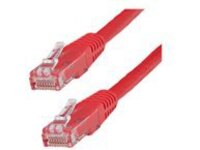 StarTech.com 3ft CAT6 Ethernet Cable, 10 Gigabit Molded RJ45 650MHz 100W PoE Patch Cord, CAT 6 10GbE UTP Network Cable with Strain Relief, Red, Fluke Tested/Wiring is UL Certified/TIA