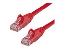 StarTech.com 50ft CAT6 Ethernet Cable, 10 Gigabit Snagless RJ45 650MHz 100W PoE Patch Cord, CAT 6 10GbE UTP Network Cable w/Strain Relief, Red, Fluke Tested/Wiring is UL Certified/TIA
