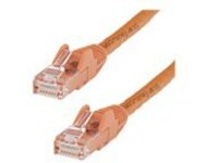 StarTech.com 75ft CAT6 Ethernet Cable, 10 Gigabit Snagless RJ45 650MHz 100W PoE Patch Cord, CAT 6 10GbE UTP Network Cable w/Strain Relief, Orange, Fluke Tested/Wiring is UL Certified/TIA