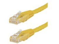 StarTech.com 8ft CAT6 Ethernet Cable, 10 Gigabit Molded RJ45 650MHz 100W PoE Patch Cord, CAT 6 10GbE UTP Network Cable with Strain Relief, Yellow, Fluke Tested/Wiring is UL Certified/TIA