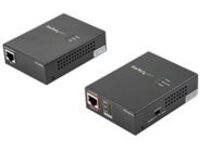 StarTech.com 1 Port Gigabit PoE Injector &amp; Splitter Kit, 60W High Power over Ethernet Injector 100m/12-24V DC Splitter 802.3bt Midspan Single Port Ultra PoE LAN/RJ45 Security/Monitoring