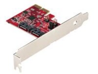 StarTech.com SATA PCIe Card, 2 Port PCIe SATA Expansion card, 6Gbps SATA Card, Full/Low Profile, PCI Express to SATA Adapter, ASM1062R SATA RAID Controller Card