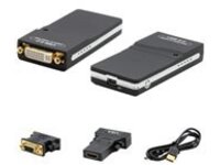 AddOn 5-pack 8in USB 2.0 (A) to DVI-I (29 pin) Adapter