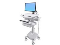 Ergotron StyleView Cart with LCD Arm, LiFe Powered, 2 Drawers