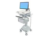Ergotron StyleView Electric Lift Cart with LCD Arm, LiFe Powered, 1 Tall Drawer (1x1)