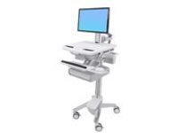 Ergotron StyleView Cart with LCD Pivot, 2 Drawers