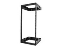 Startech 24U 19" Wall Mount Network Rack, Adjustable Depth 12-20" 2 Post Open Frame Server Room Rack for AV/Data/ IT Communication/Computer Equipment/Switch with Cage Nuts & Screws