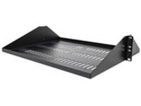Startech 2U Vented Server Rack Shelf, Center Mount 14in Deep Fixed Cantilever Tray, Rackmount Shelf for 19" AV/Data/Network Equipment w/ Cage Nuts & Screws, 200lbs Weight Capacity
