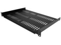 StarTech.com 1U Vented Server Rack Cabinet Shelf, 12in Deep Fixed Cantilever Tray, Rackmount Shelf for 19" AV/Data/Network Equipment Enclosure w/ Cage Nuts & Screws, 55lbs Weight Capacity