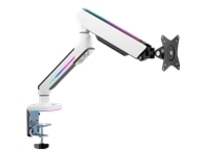 SIIG Premium Single-Monitor Arm Desk Mount with Gaming RGB Lighting