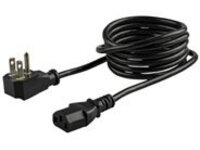 StarTech.com 6ft (1.8m) Computer Power Cord, Flat NEMA 5-15P to C13 Power Cord, 10A 125V, 18AWG, Black Replacement AC Power Cord, Monitor Power Cable, Flat NEMA 5-15P to IEC 60320 C13