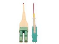 Tripp Lite 40/100/400G Multimode 50/125 OM4 Fiber Optic Cable (Duplex SN-PC to Duplex LC-PC M/M), LSZH, Magenta, 3 m (9.8 ft.)