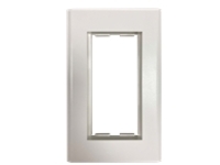 Tripp Lite Double-Gang French-Style Gang Frame, White, TAA