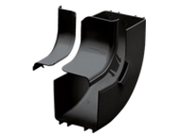 Panduit FiberRunner - Cable raceway angled fitting (vertical)
