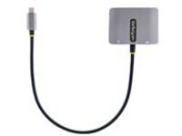 StarTech.com USB C Video Adapter, USB C to HDMI VGA Multiport Adapter w/ 3.5mm Audio Output, 4K 60Hz, HDR, 100W PD 3.0, USB C Monitor Adapter for Laptop, Thunderbolt 3/4 Compatible