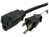 StarTech.com 6ft (1.8m) Heavy Duty Extension Cord, NEMA 5-15R to NEMA 5-15P Black Extension Cord, 15A 125V, 14AWG, Heavy Gauge Power Extension Cable, NEMA 5-15R to NEMA 5-15P AC Power Cord