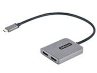 Startech USB-C to Dual HDMI MST HUB, Dual HDMI 4K 60Hz, USB Type C Multi Monitor Adapter for Laptop w/ 1ft (30cm) cable, DP 1.4 Multi-Stream Transport Hub, USB Type C to 2x HDMI Ports