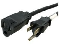 StarTech.com 10ft (3m) Heavy Duty Extension Cord, NEMA 5-15R to NEMA 5-15P Black Extension Cord, 15A 125V, 14AWG, Heavy Gauge Power Extension Cable, NEMA 5-15R to NEMA 5-15P AC Power Cord