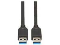 Tripp Lite USB 3.0 SuperSpeed A to A Cable for Tripp Lite USB 3.0 All-in-One Keystone/Panel Mount Couplers (M/M), Black, 10 ft. (3 m)