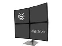 Ergotron DS100 Quad-Monitor Desk Stand - stand - for 4 LCD displays - black