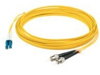 AddOn 1m LC to ST OS1 Yellow Patch Cable - patch cable - TAA Compliant - 1 m - yellow