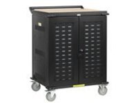 Eaton Tripp Lite Series Safe-IT UV Locking Storage Cart for Mobile Devices and AV Equipment, Antimicrobial, Wood-Grain Top