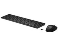 HP 655 - keyboard and mouse set - US - black