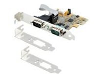 StarTech.com 2-Port PCI Express Serial Card, Dual Port PCIe to RS232 (DB9) Serial Interface Card, 16C1050 UART, Standard or Low Profile Brackets, COM Retention, For Windows & Linux