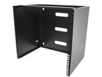 Startech 10U Wall Mount Rack, 19" Wall Mount Network Rack, 14 inch Deep (Low Profile), Wall Mounting Patch Panel Bracket for Network Switches, IT Equipment, 77lb (35kg) Capacity