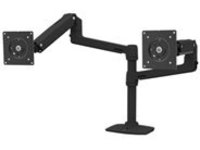 Ergotron LX - Mounting kit (desk clamp mount, 2 articulating arms, 2 extension brackets, 12" pole)