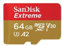 SanDisk Extreme - Flash memory card (microSDXC to SD adapter included)